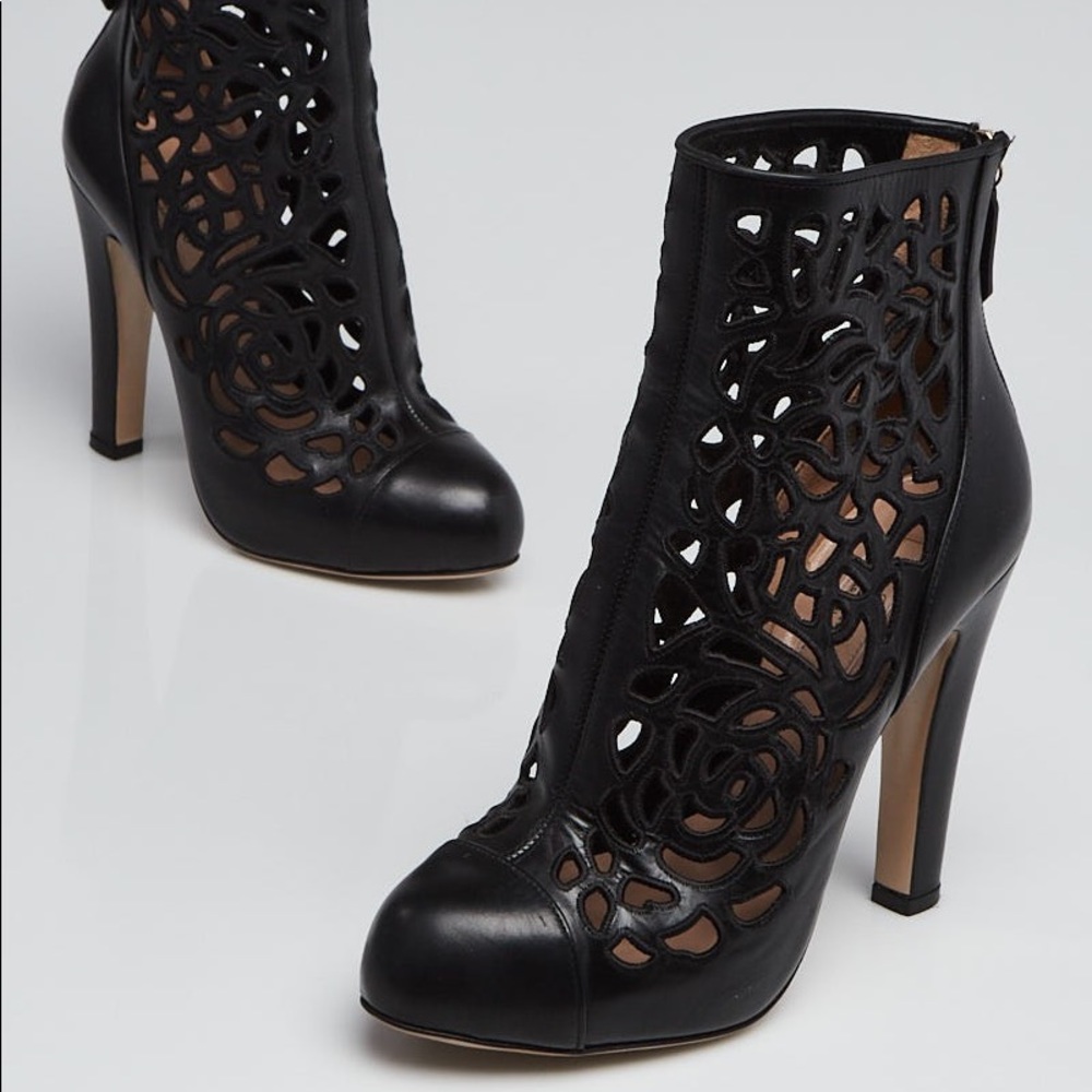 Valentino laser cut shoes